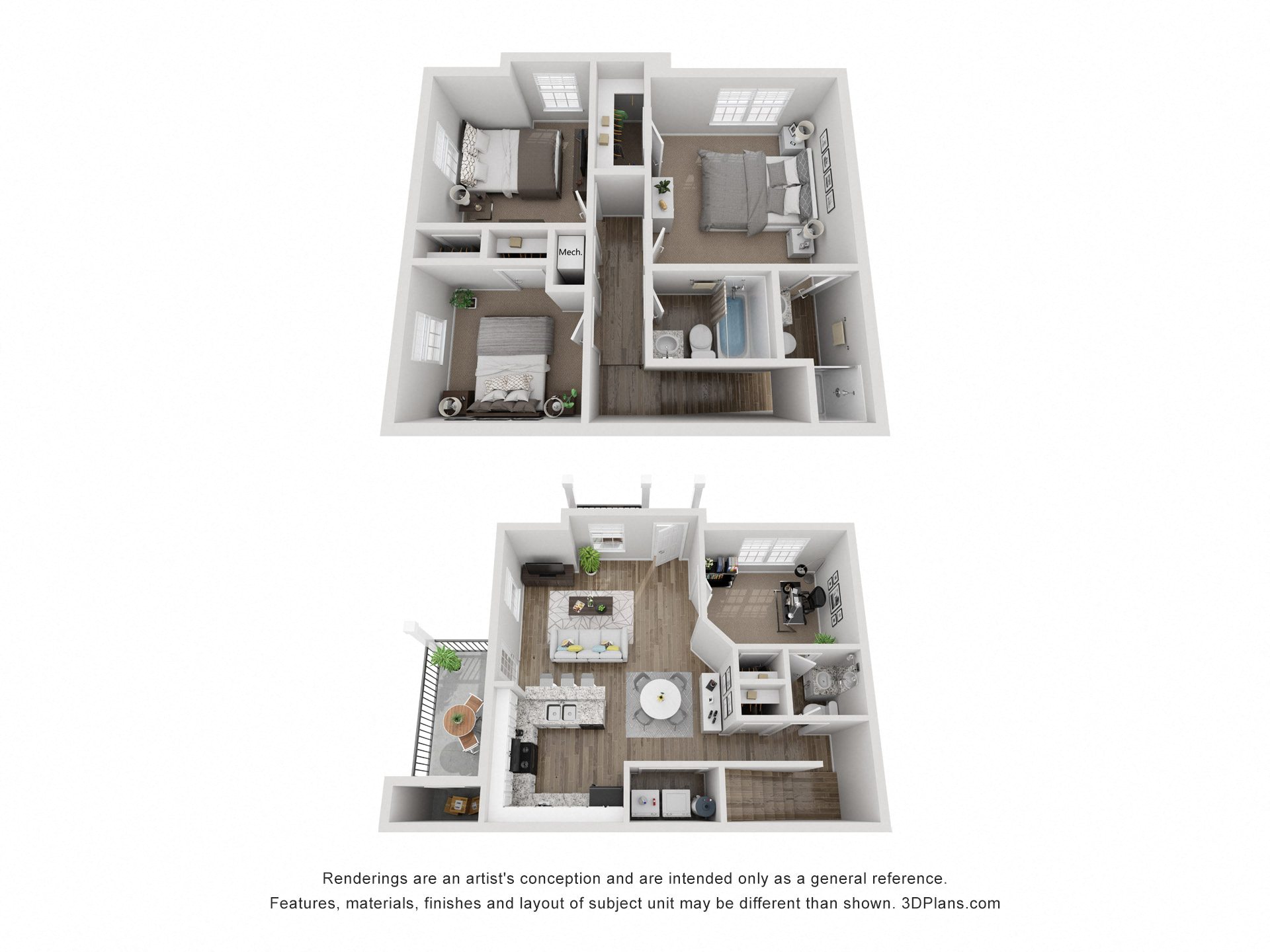 Floor plan layout diagram for Tulip